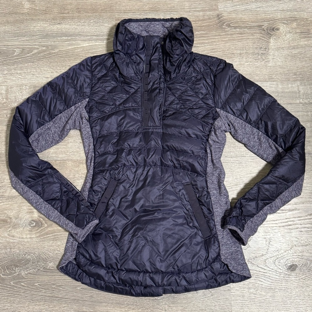 Lululemon Down For A Run Pullover Blue 6 - Picture 2 of 9